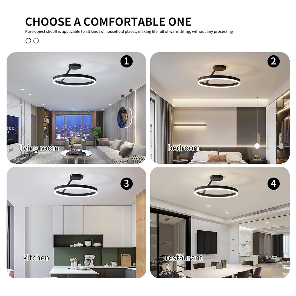 Minimalistisk LED Loftlampe - Metal Jern, Akryl