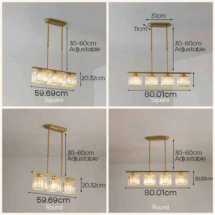 Multi-Light Glas Pendellampe til Køkkenø