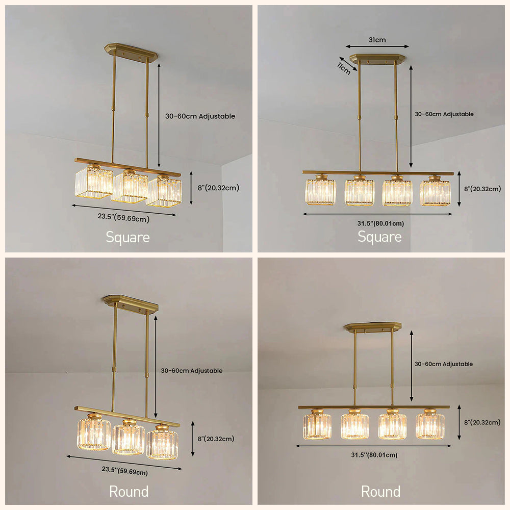 Multi-Light Glas Pendellampe til Køkkenø