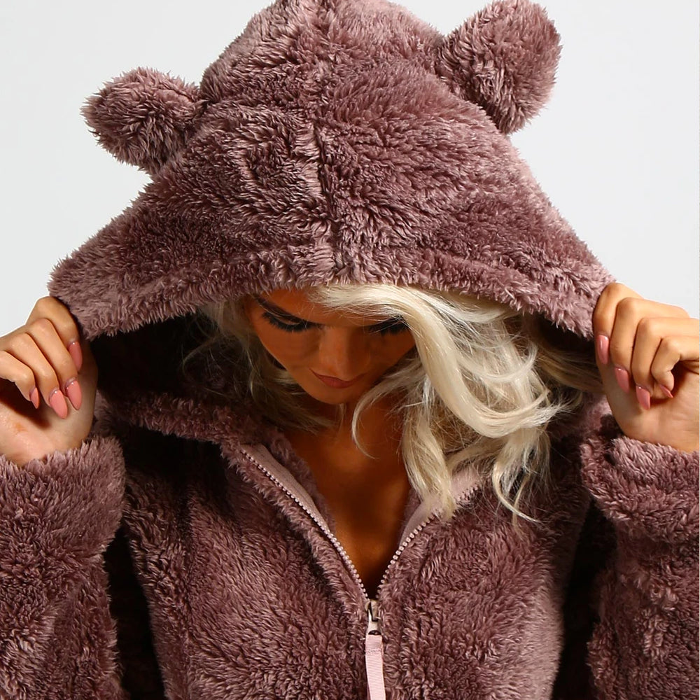 Onesie Jumpsuit til kvinder | Fleece Overalls | Schmusi