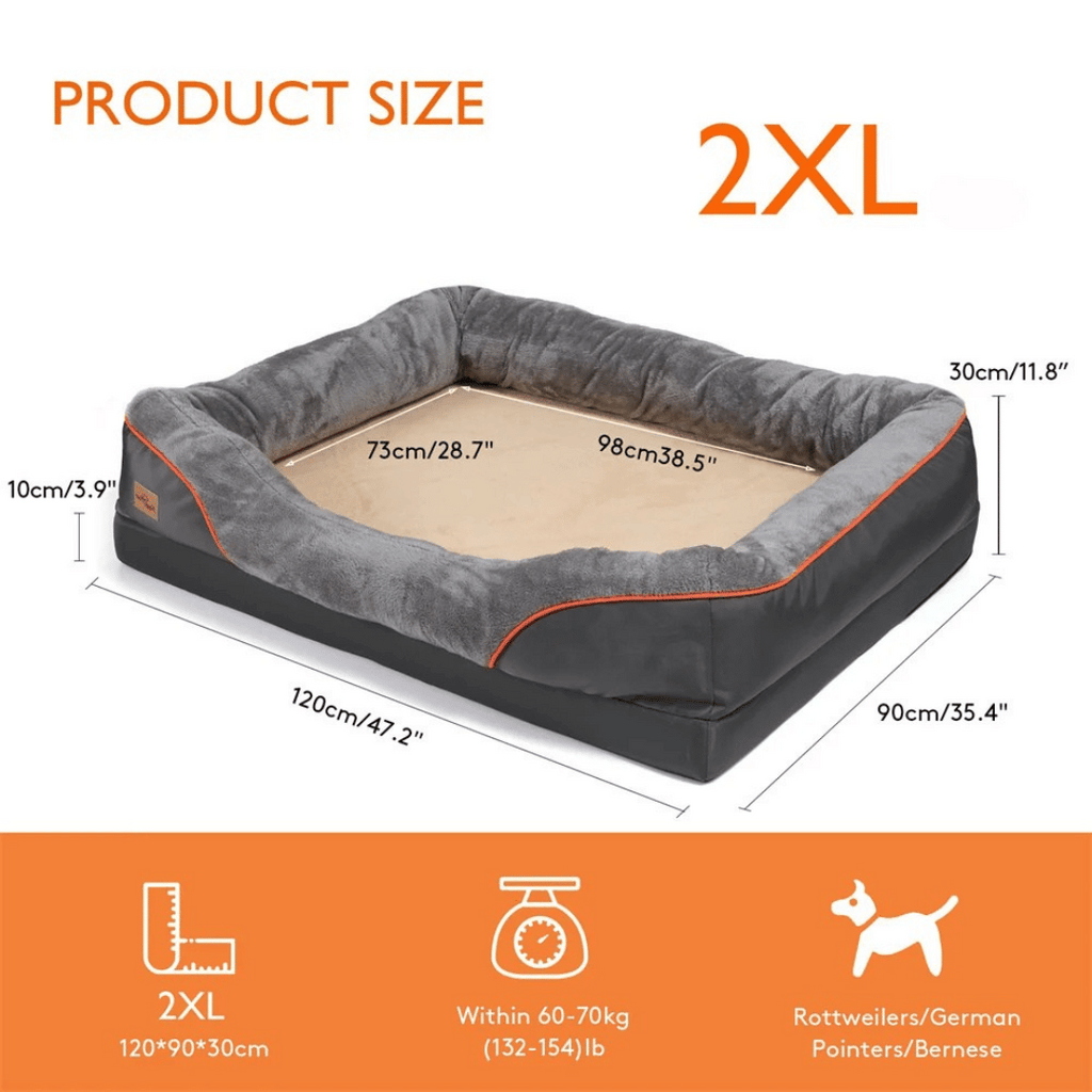 Ortopædisk Memory Foam Hundeseng til Store Racer