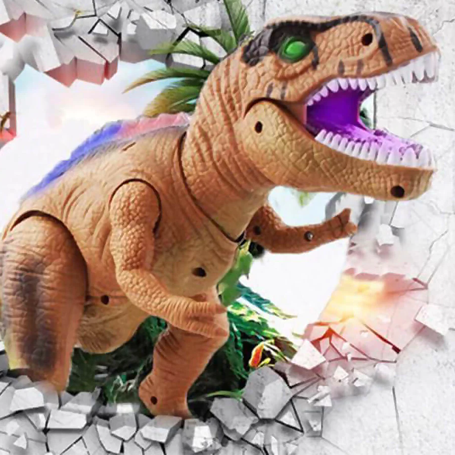 Jurassic Rover Fjernbetjent Dino Legetøj med Gåen og Brøl
