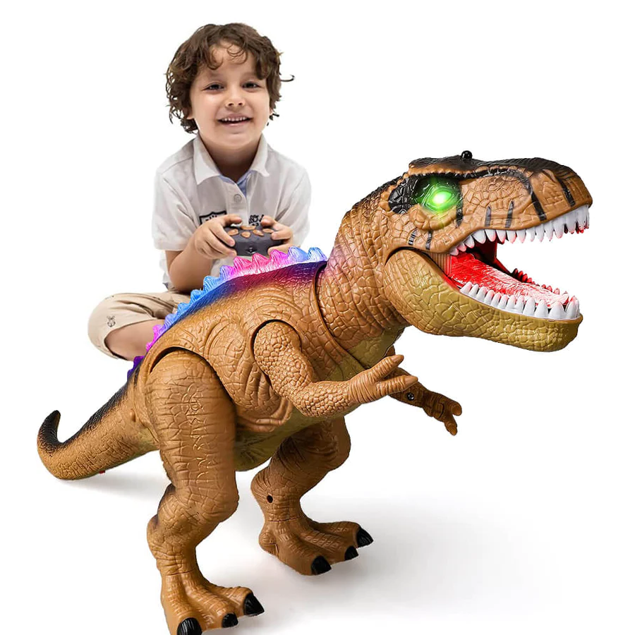 Jurassic Rover Fjernbetjent Dino Legetøj med Gåen og Brøl
