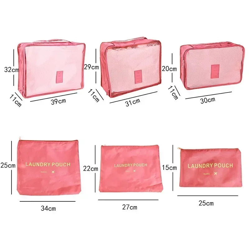 Packing Cubes | Kuffert Organizer | Rejsetasker Sæt til Orden og Oversigt | ReiseKlar