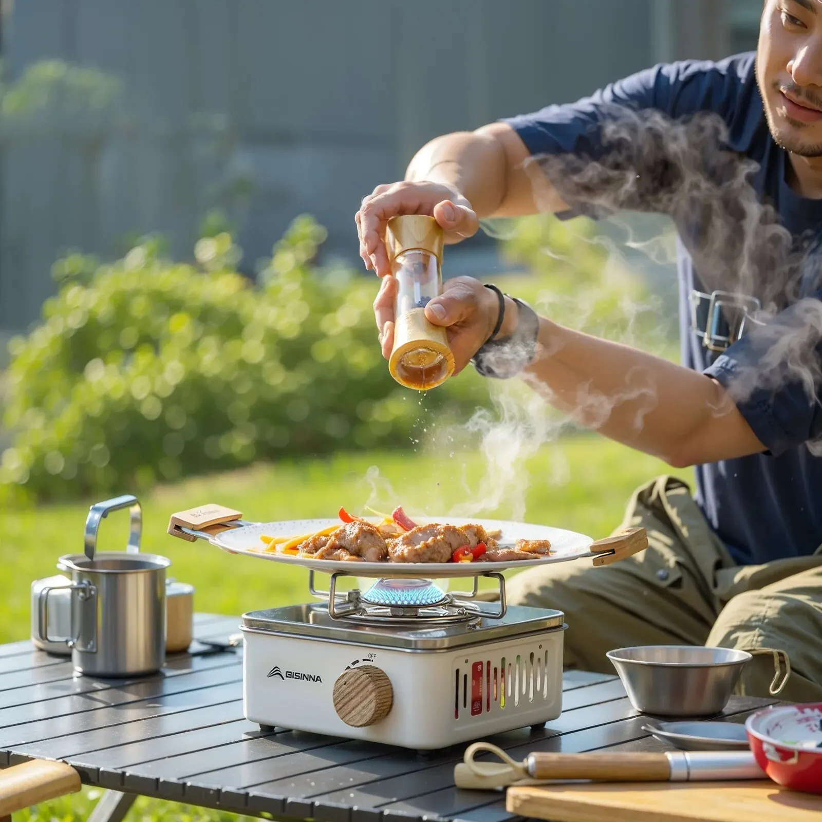 Bærbar Camping Gasblus - 2800W Høj Effekt
