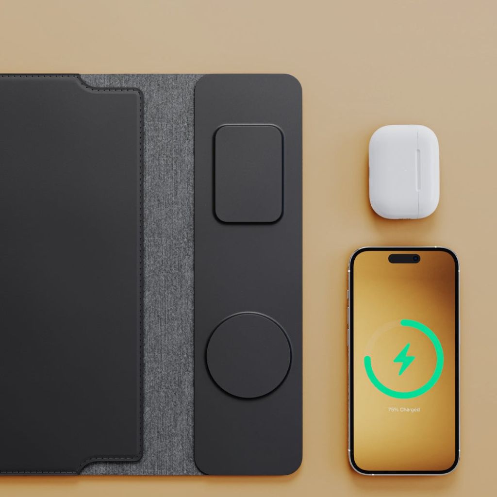PowerDesk Sleeve – Slim Laptop Case med Trådløs Opladningsfunktion