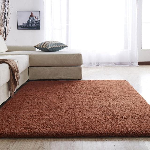 Blød Letvægts Mikrofiber Gulvtæppe til Stuer | Petprovac