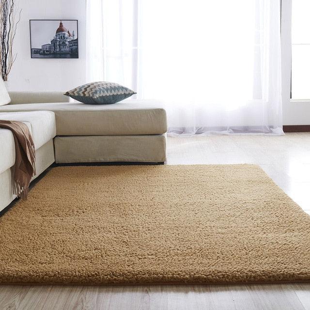 Blød Letvægts Mikrofiber Gulvtæppe til Stuer | Petprovac