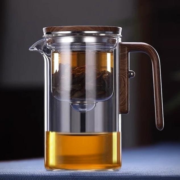 Glas teekande med si | PureTee