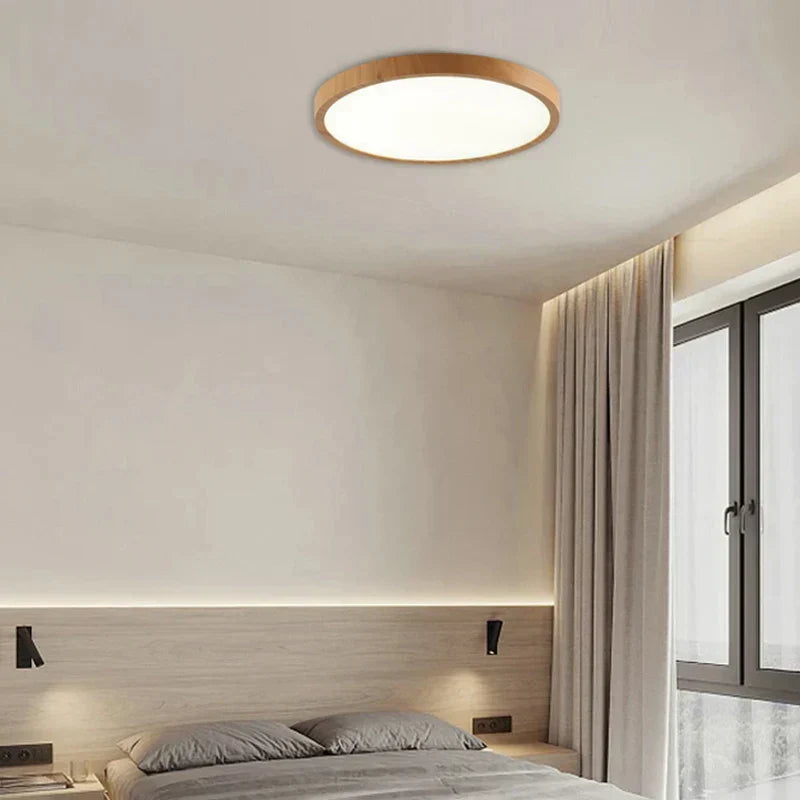 Tynd Cirkulær Loftlampe | Justerbart LED-lys, Moderne | Stue & Soveværelse
