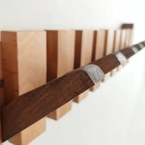 Talvero Væghængt Knagerække I Klaverstil Med Væghænger
