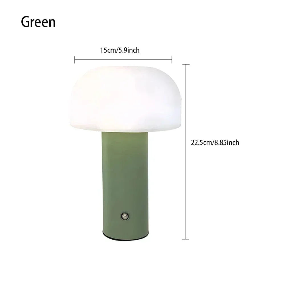 Genopladelig Svampe LED Bordlampe med Touch Kontrol