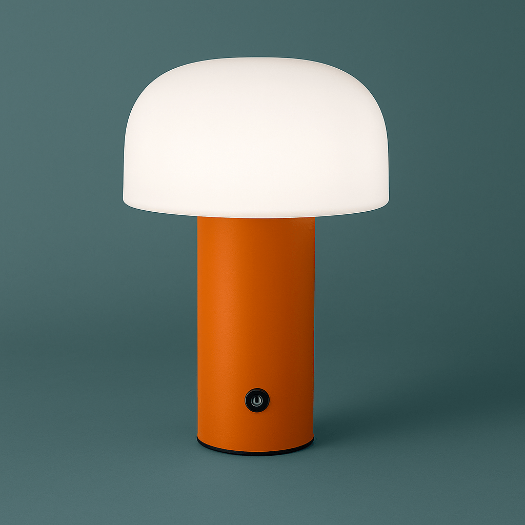 Genopladelig Svampe LED Bordlampe med Touch Kontrol