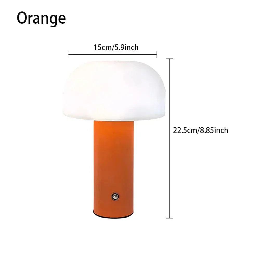 Genopladelig Svampe LED Bordlampe med Touch Kontrol