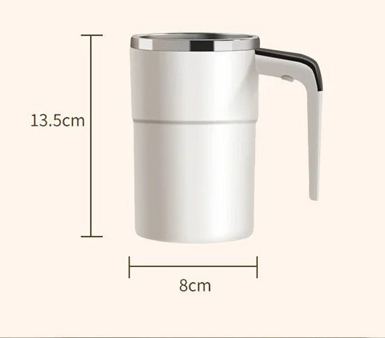 Genopladelig Selv-rørende Kaffe Kop – Smart Blandekop med Temperaturvisning