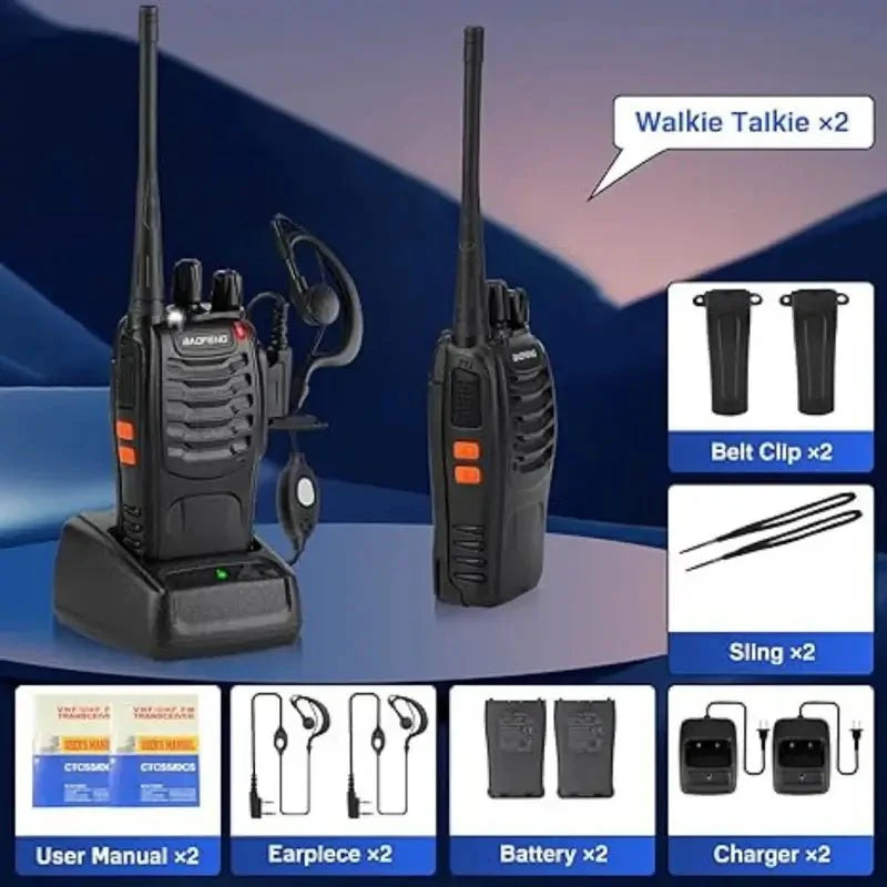 Genopladelig USB Walkie Talkie