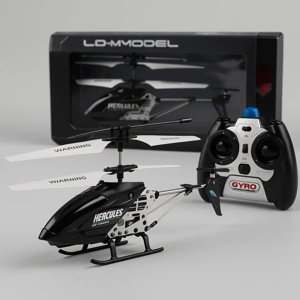Hercules Uknuselig Mini RC Helikopter med Gyro - Rød