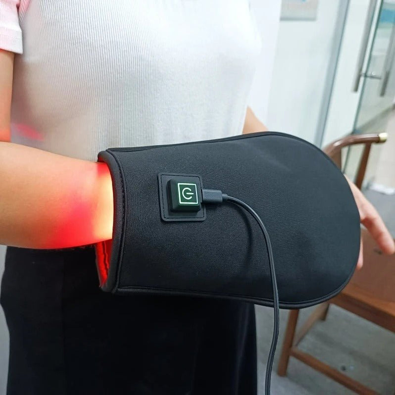 Lumera Handske til Lindring af Hånd- og Ledpine ved Brug af Rødt Lys