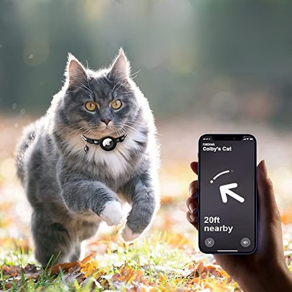 Kat GPS Tracker Halsbånd - Hurtig Udløsning & Reflekterende Design