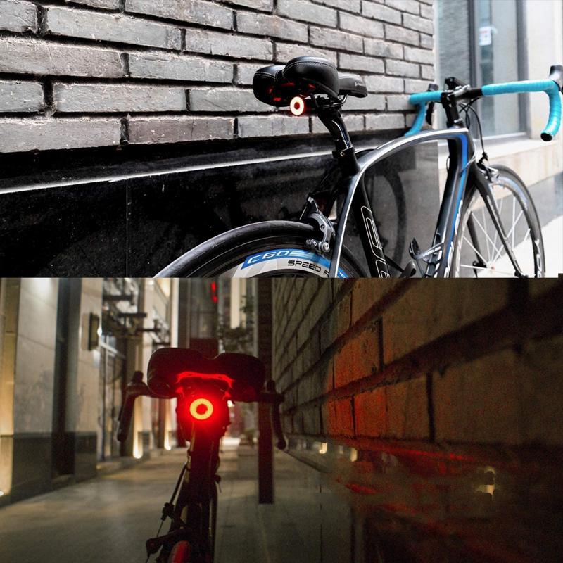 Baglygte & Bremselys til cykel og racercykel med 6 tilstande og batteri | Lumirad