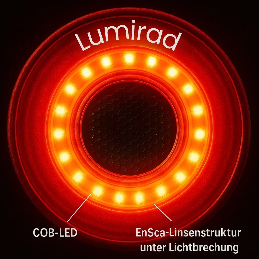 Baglygte & Bremselys til cykel og racercykel med 6 tilstande og batteri | Lumirad