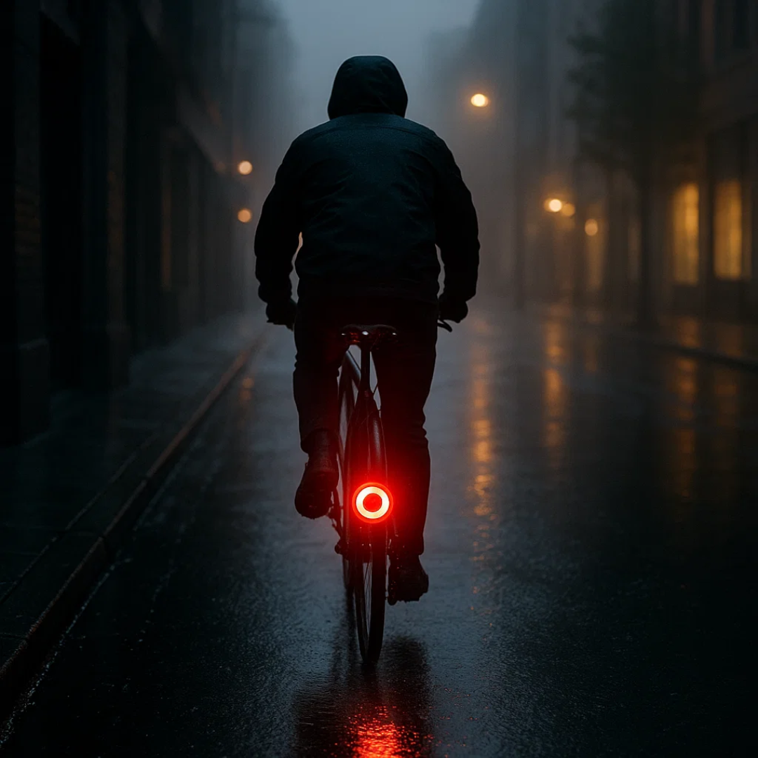 Baglygte & Bremselys til cykel og racercykel med 6 tilstande og batteri | Lumirad