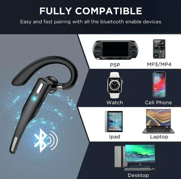 Trucker Dual Mic Wireless Bluetooth 5.1 Støjreducerende Headset/Øreprop