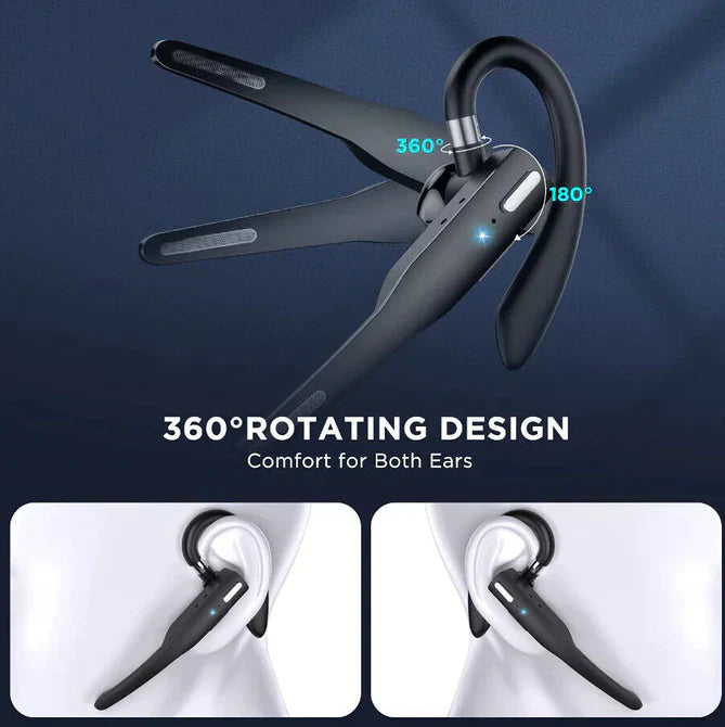 Trucker Dual Mic Trådløs Bluetooth 5.1 Støjreducerende Headset/Øretelefon
