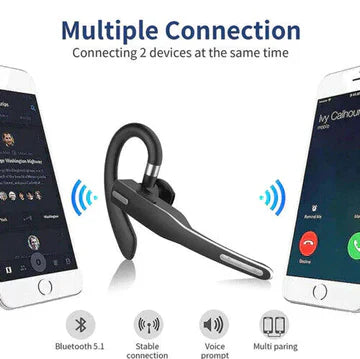 Trucker Dual Mic Wireless Bluetooth 5.1 Støjreducerende Headset/Øreprop