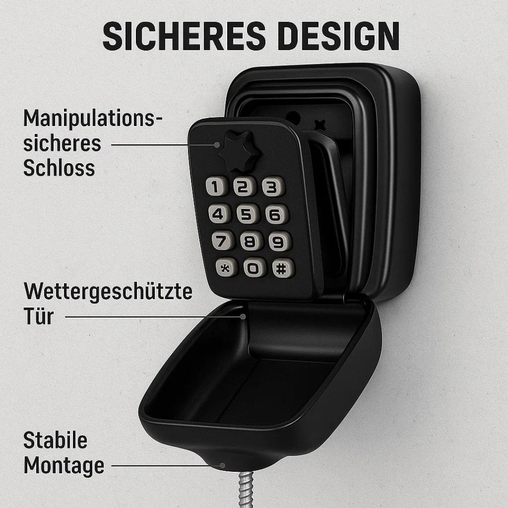 Nøgleskabsudendørs | Nøglesafe med kode | SafeHaus