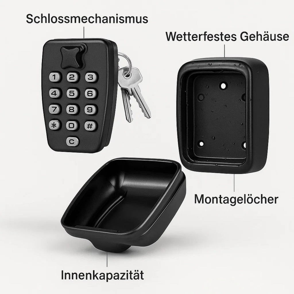 Nøgleskabsudendørs | Nøglesafe med kode | SafeHaus