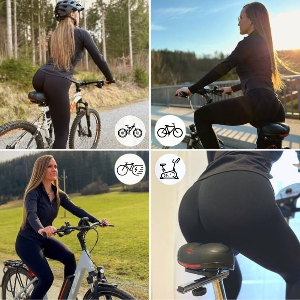 Cykelsadel til Herrer & Damer | Behagelig cykelsadel med affjedring | SadelPro