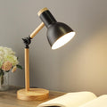 Skandinavisk Træ Skrivebordslampe med Foldbart Design