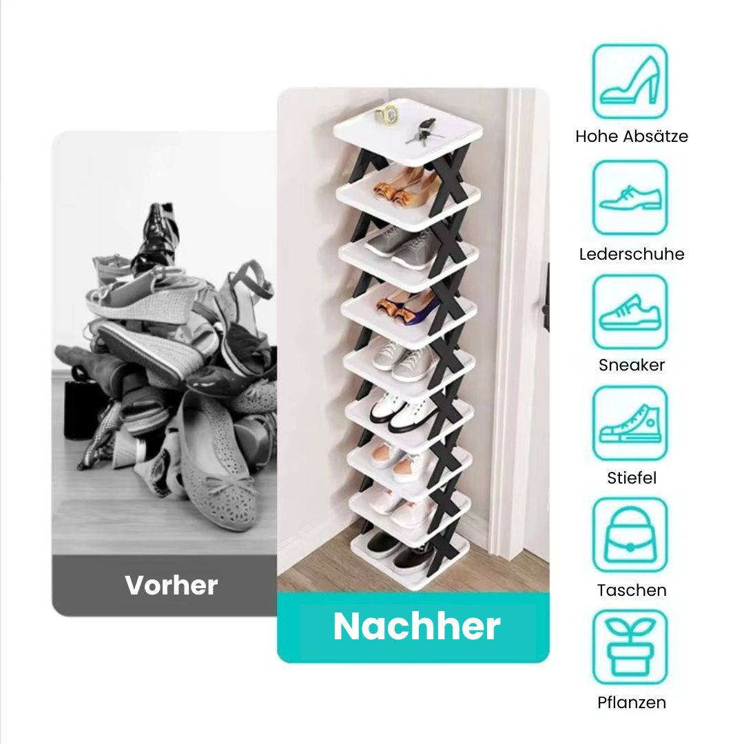 Smal skohylde | Skoholder smal | Høj og pladsbesparende | ShoeTower