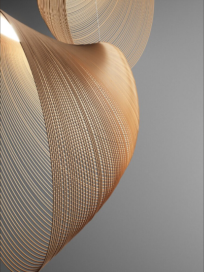 Birchwood Pendant Light af LumaBirch til hyggelige opholdsområder | Petprovac