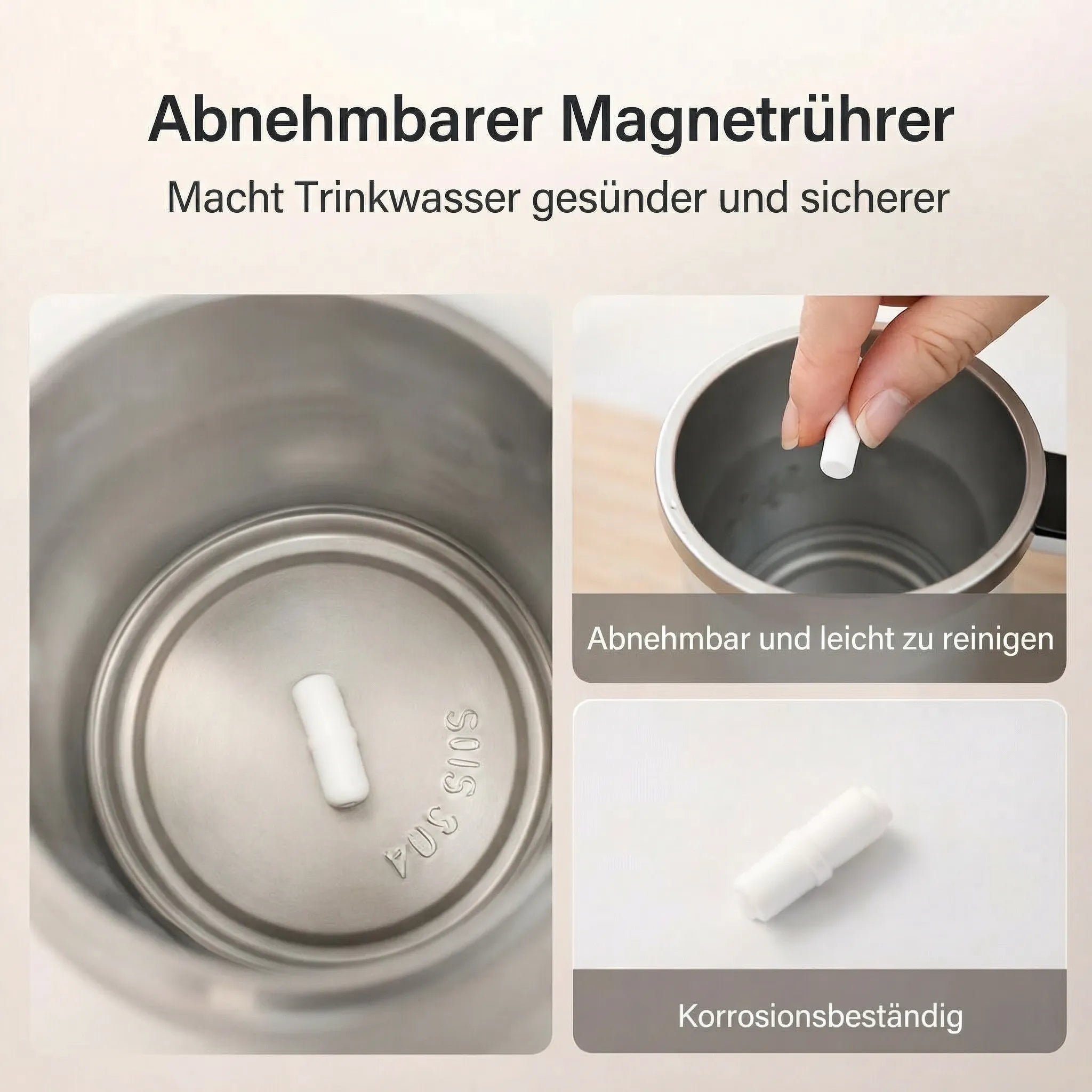 Selvrørende krus med LCD & USB | Automatisk krus til kaffe og mere | RørMester