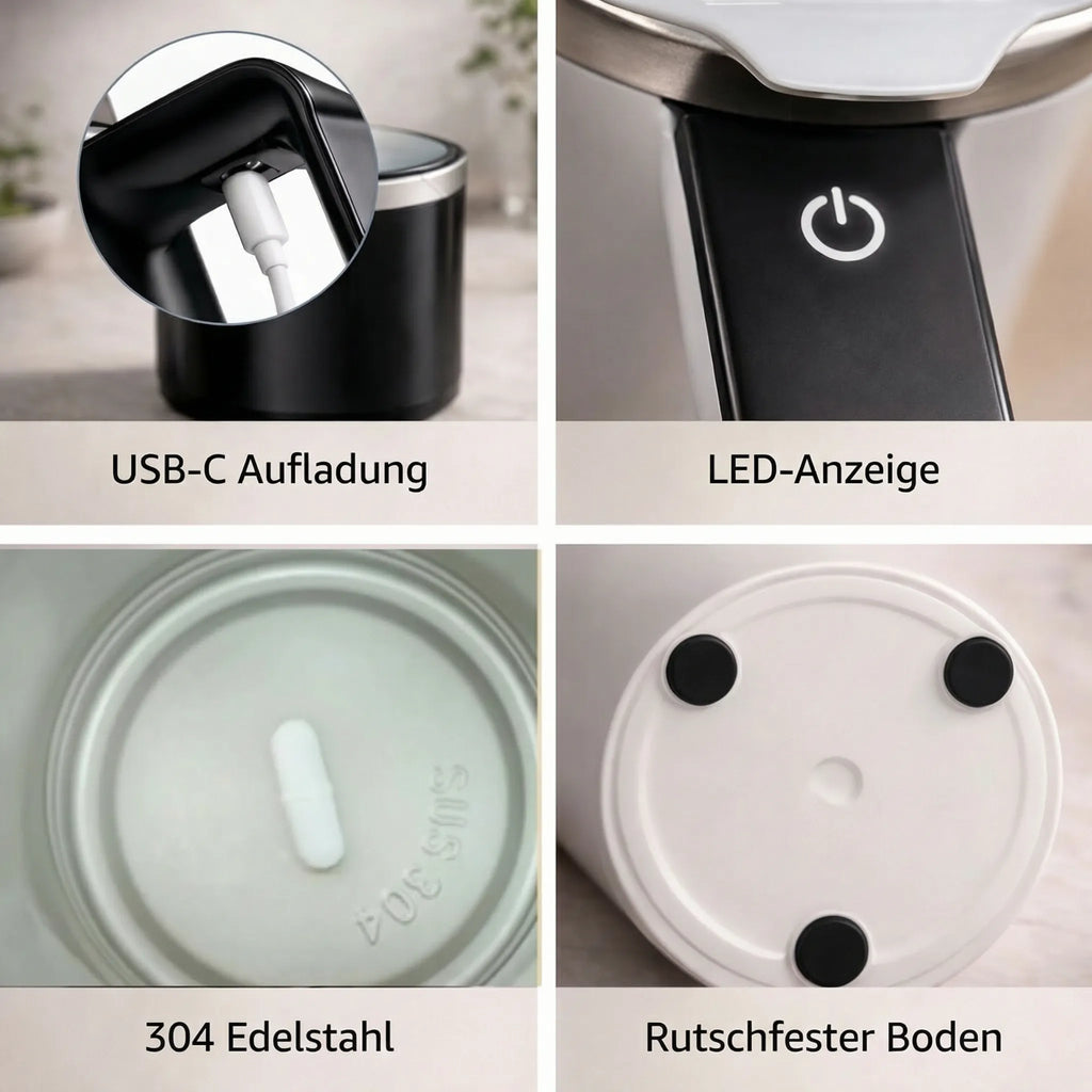 Selvrørende krus med LCD & USB | Automatisk krus til kaffe og mere | RørMester