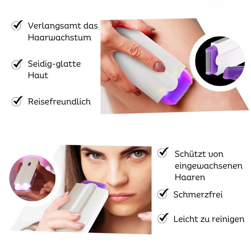 Laser Hårfjerning Enhed | Elektrisk Barbermaskine og Barberapparat til Blid Hårfjerning | SilkLaser