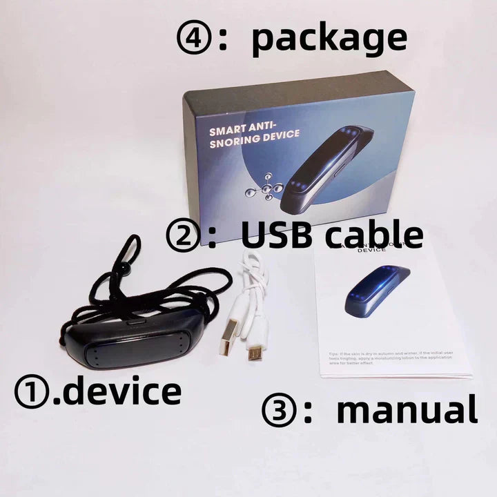 Smart Anti-Snorke Enhed EMS Pulse Stop Snorke Bærbar Behagelig Søvn Stop Snorke Sundhedspleje Søvnapnø Hjælp USB