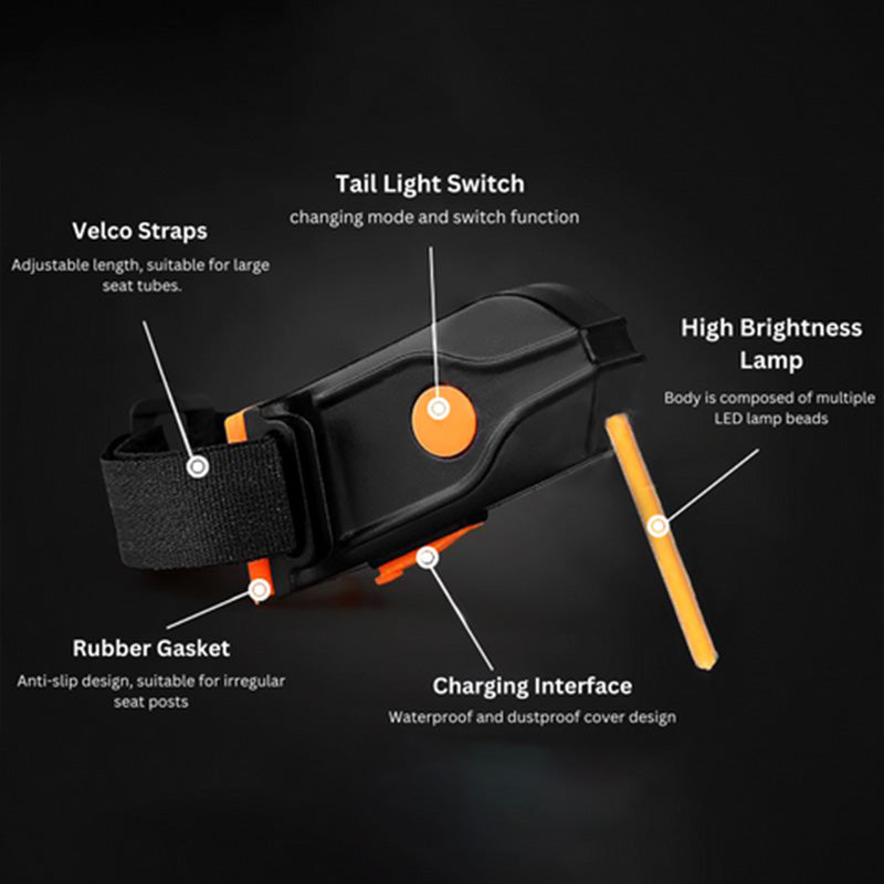 BrightRide™ – Let synligt LED-cykellygte