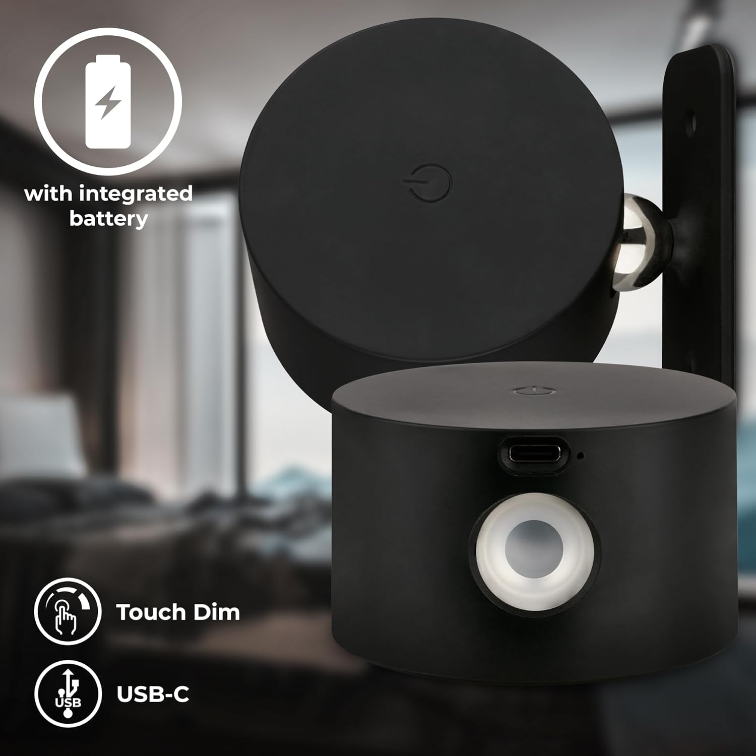 LED Lampe | Lampe med bevægelsessensor | Trådløs lampe | Stråle360