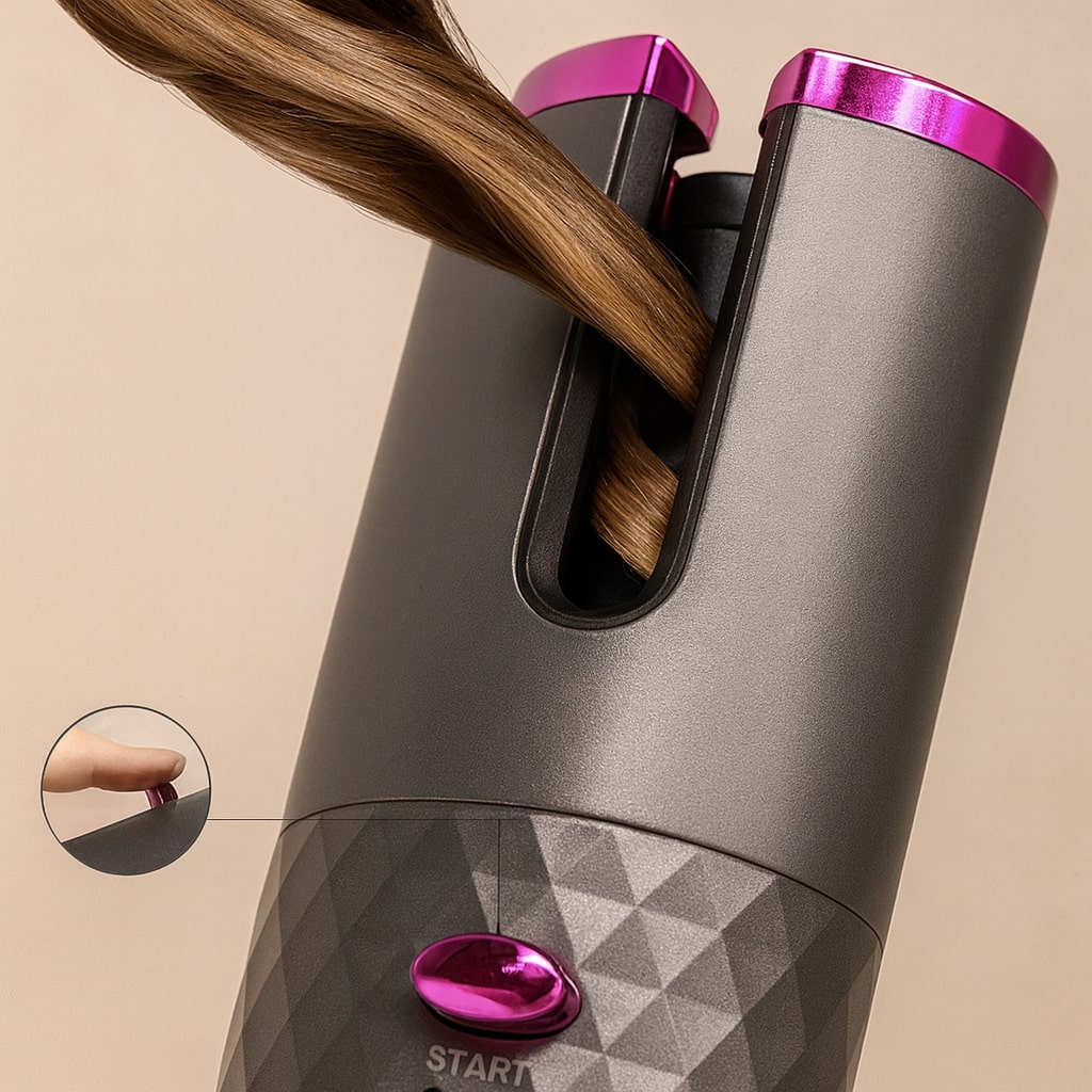 Automatisk Krøllejern | Trådløs Krøllemaskine | Hårstyling Enhed | StyliWave