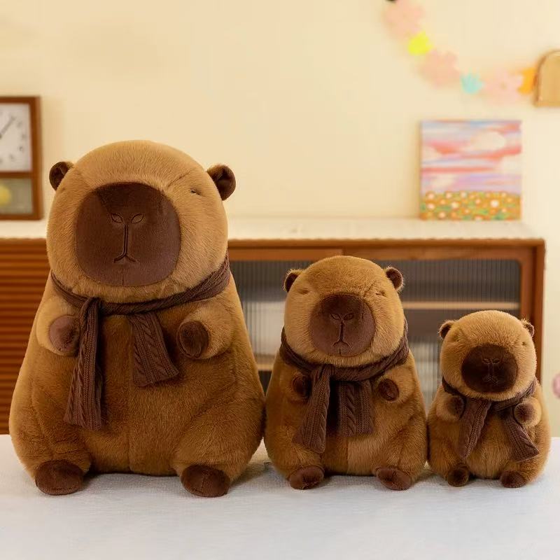 Sød Capybara Krammedyr | Plüschtier til babyer, børn og voksne | KrammeCapy