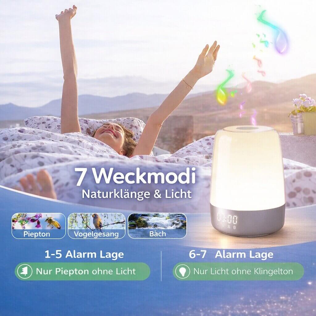 Lysvækkeur | Tageslys lampe | Wake Up Light | LichtRise