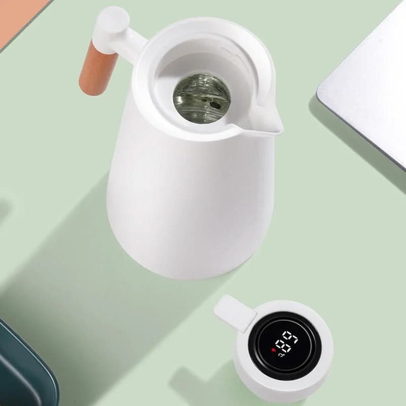 Termokande med temperaturvisning | Isolerkande 1 liter til kaffe & te | Heatina