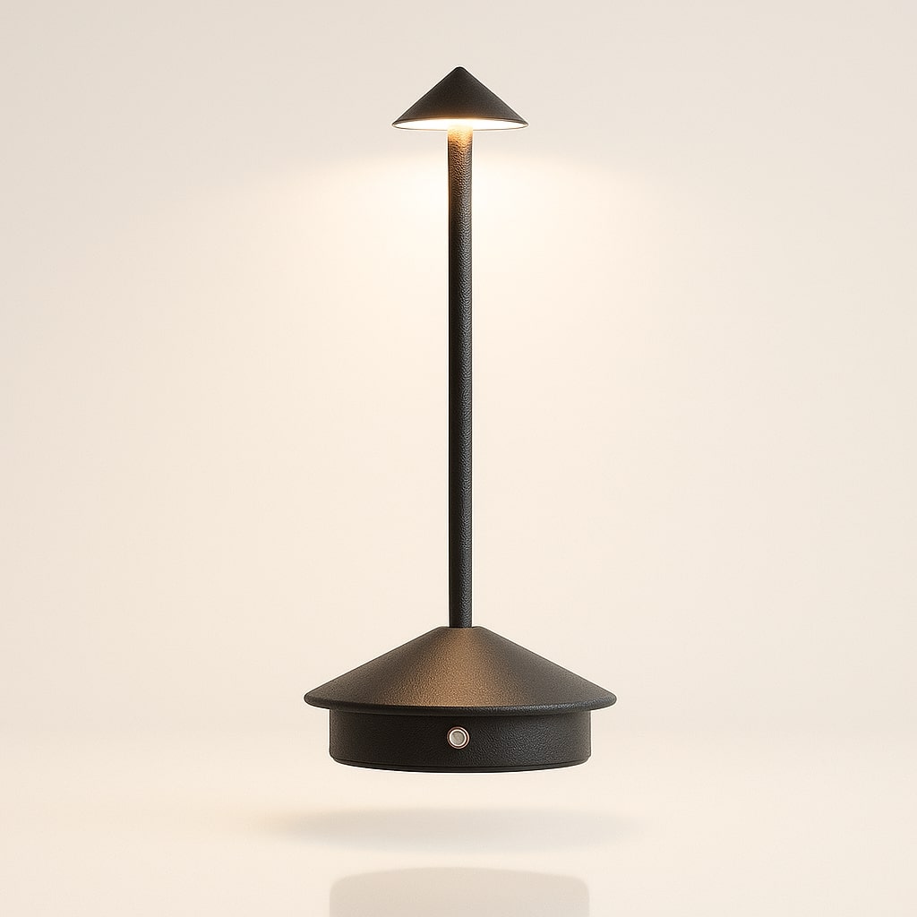 Bordlampe med batteri | Trådløs bordlampe | Dimmbar lampe med touch | Lunelle