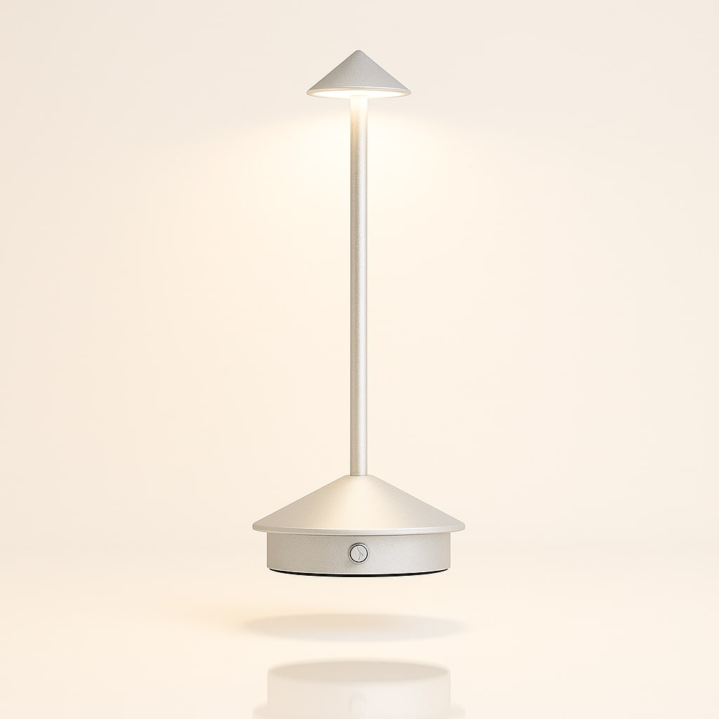Bordlampe med batteri | Trådløs bordlampe | Dimmbar lampe med touch | Lunelle