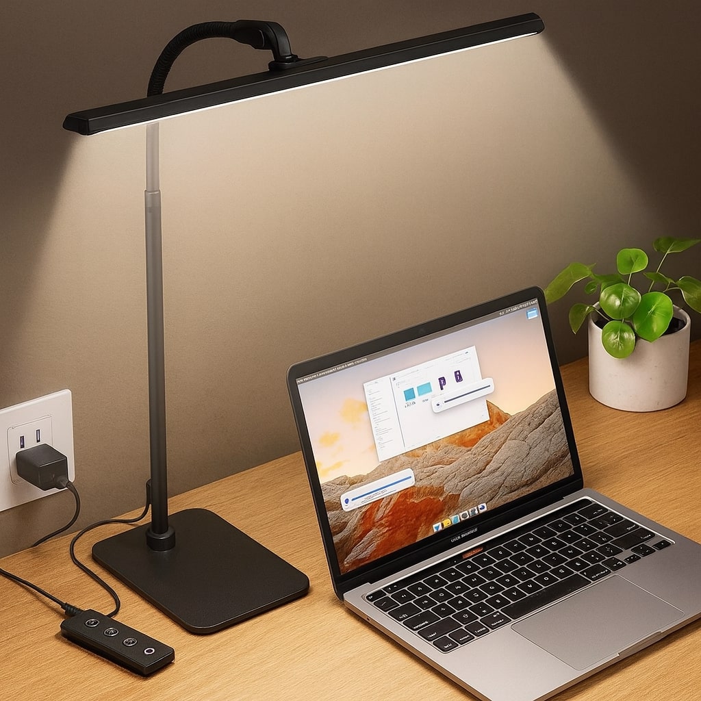 Skrivebordslampe | Dimm­bar LED Bordlampe | BordStråle