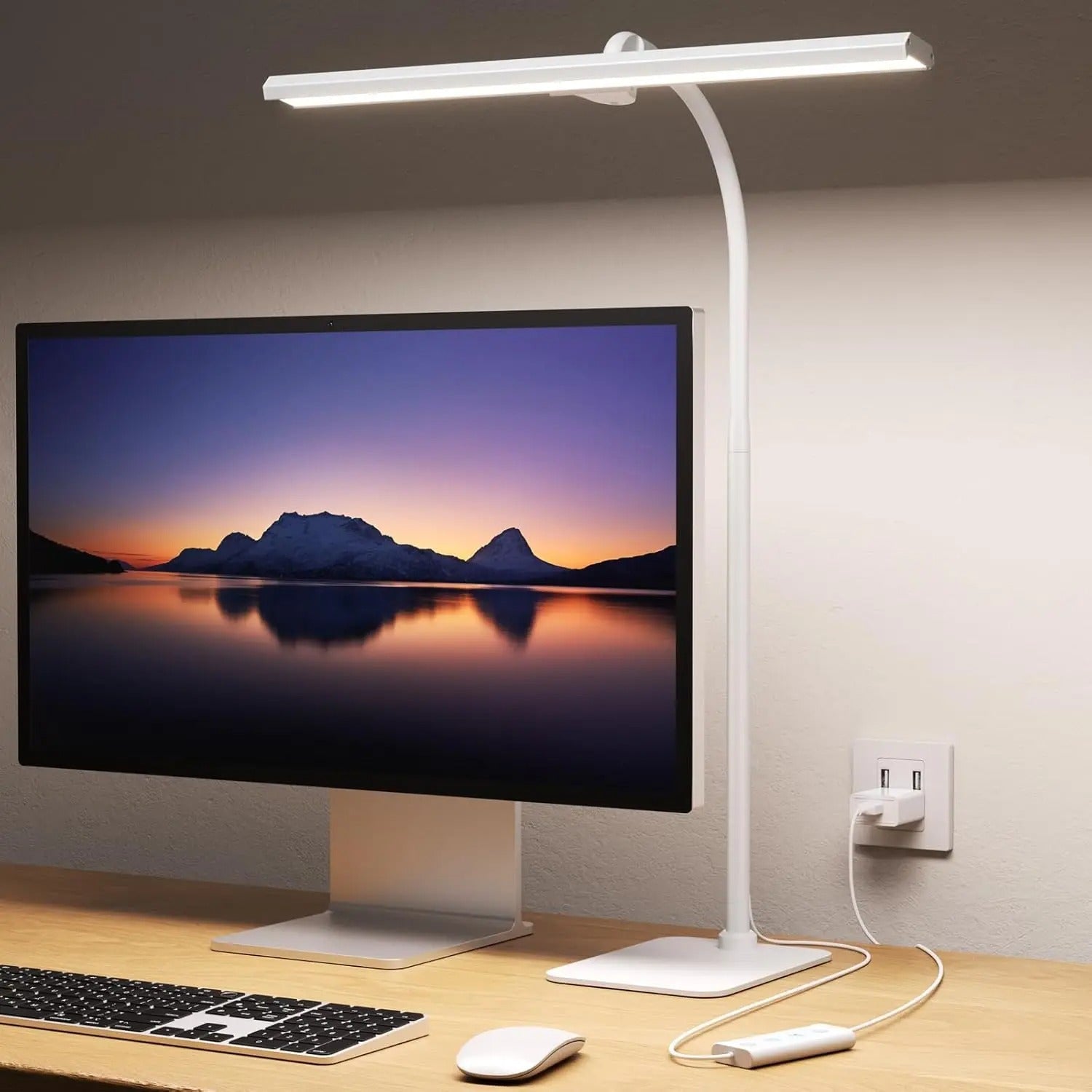 Skrivebordslampe | Dimm­bar LED Bordlampe | BordStråle