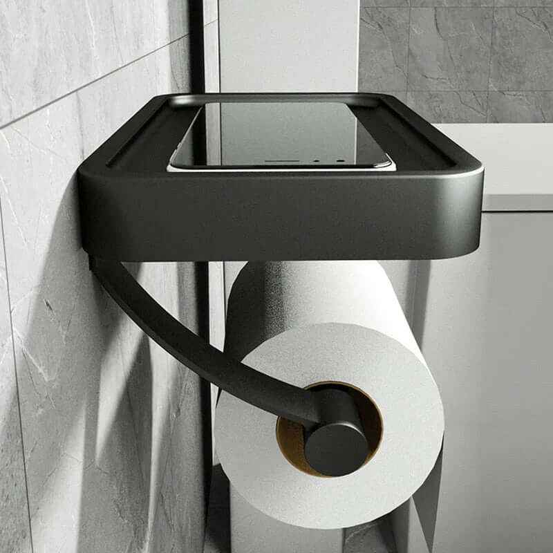 Toiletpapirholder i rustfrit stål | Toiletpapirholder med opbevaring | WC rulleholder | Rollix